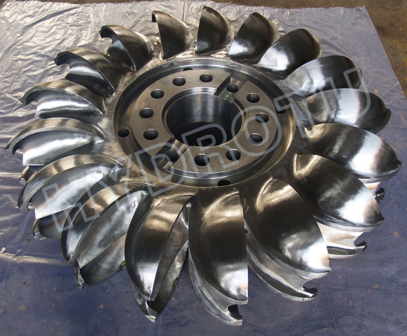 Stainless steel 0Cr13Ni4Mo CNC Pelton Turbine Runner / Pelton