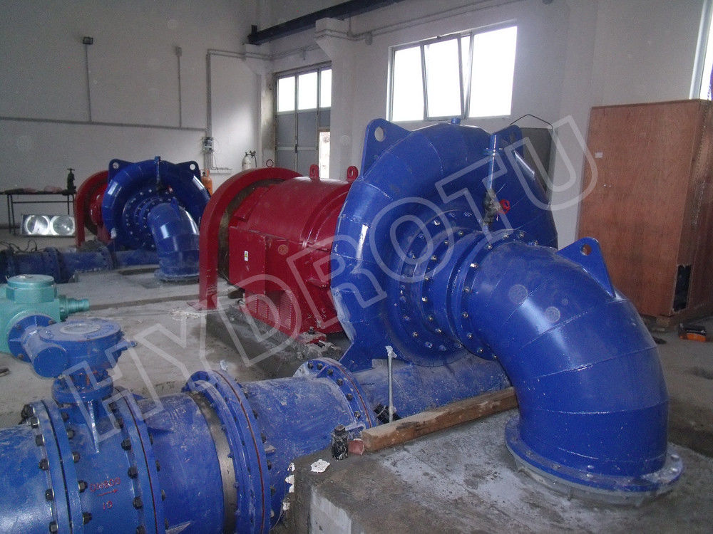Small Horizontal Shaft Francis Hydro Turbine 500KW For Hydropower
