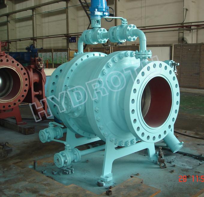 DN300 2600 mm Hydraulic counter weight Flanged Globe Valve