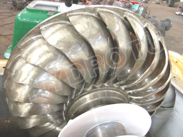 High Specific Speed Turgo Hydro Turbine / Turgo Water Turbine with Stainless steel Runner Diameter Below 1.5m