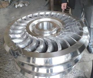 High Specific Speed Turgo Hydro Turbine / Turgo Water Turbine with Stainless steel Runner Diameter Below 1.5m