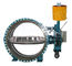 DN 0.25 - 2.5 Mpa Hydraulic Counter Weight Flanged Butterfly Valve For Hydropower Project
