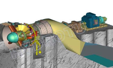 100KW - 10MW Horizontal Kaplan Turbine / S TypeTurbine with Adjustable Blades Runner