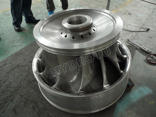 Shaft Francis Turbine Runner Hydropower Station Water Head 30m-300m Generating Component